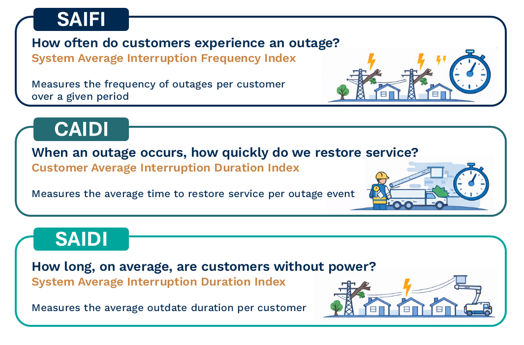 Explanation of SAIFI, CAIDI, SAIDI